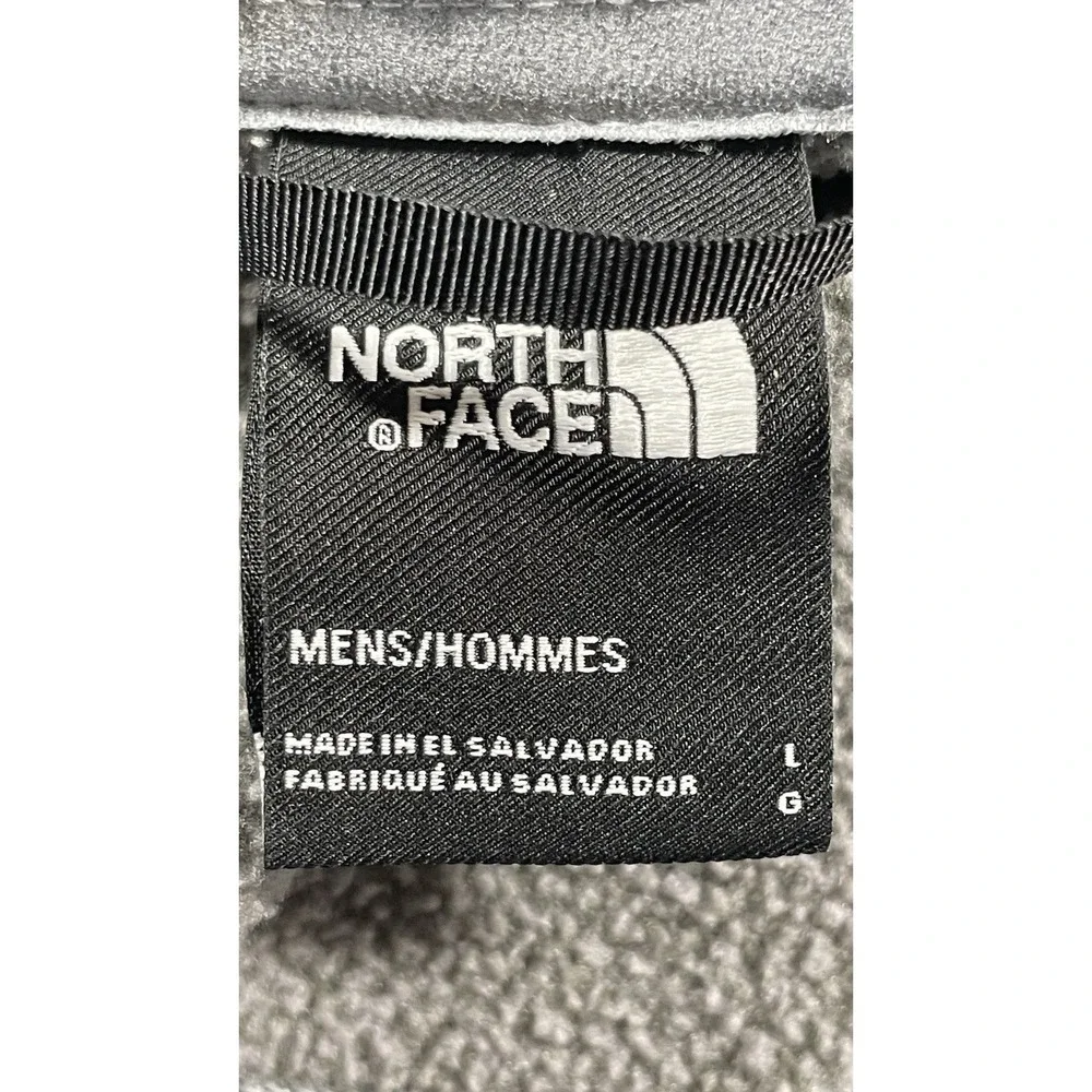 The North Face Men's Full Zip Sweatshirt Jacket Large Fleece Outdoor Gray